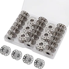 Metal Sewing Machine Bobbins, 28 PCS Universal Sewing Machine Bobbins, Compatibl