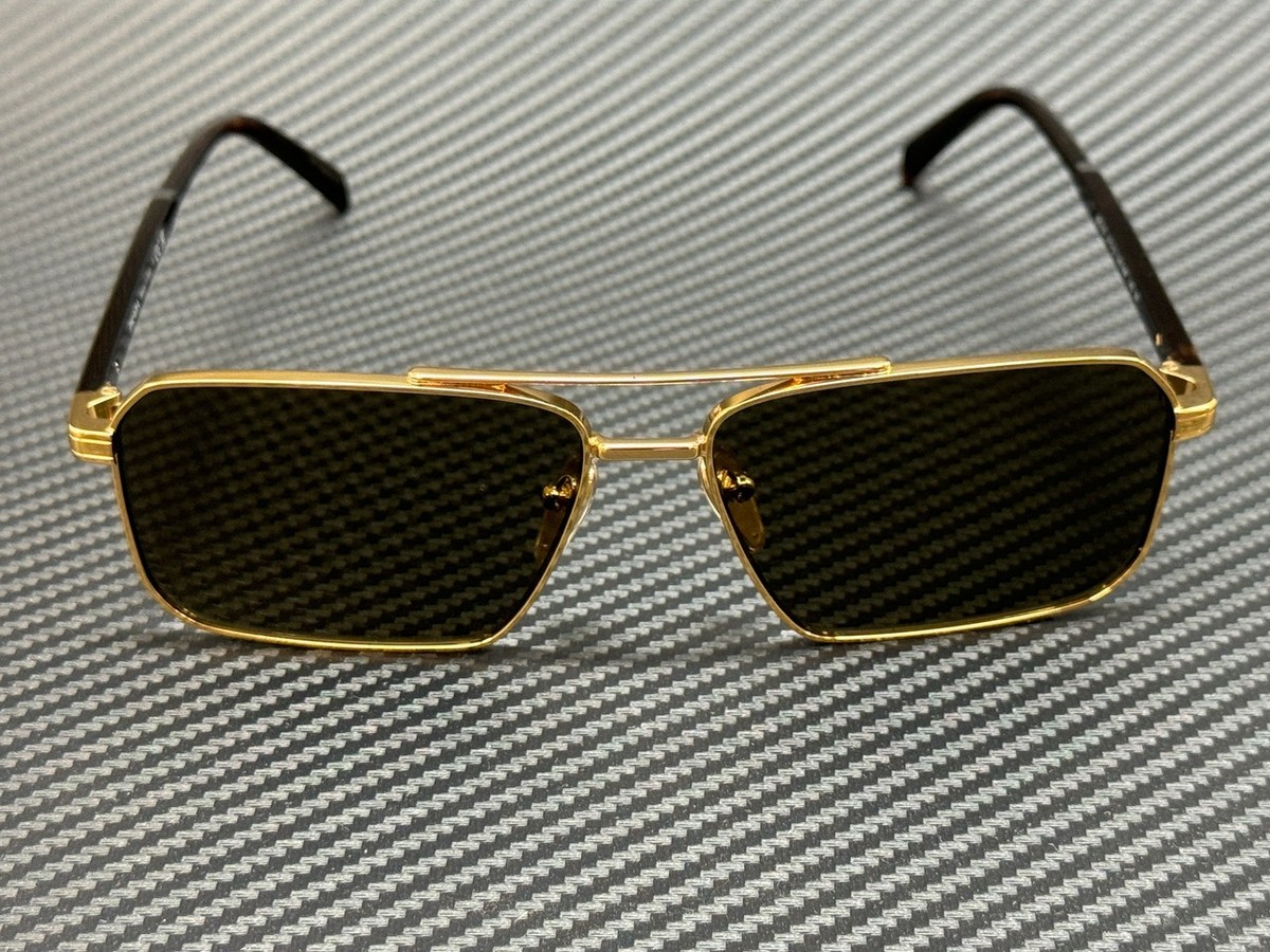 PRADA PR A57S 5AK90F Gold Brown Men's 61 mm Sunglasses | eBay