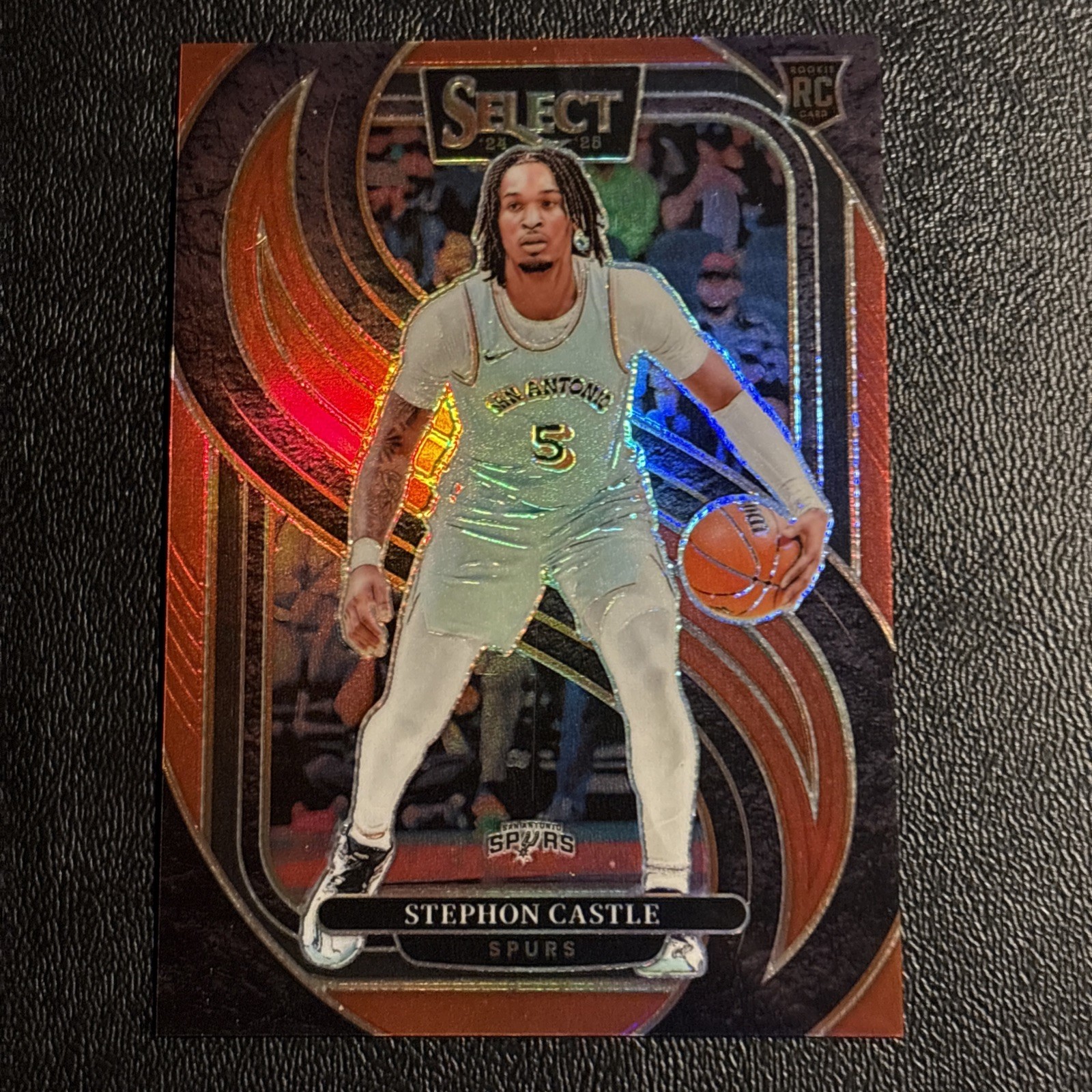 2024-25 PANINI SELECT STEPHON CASTLE #175 ROOKIE PREMIER RED PRIZMS /199 SPURS