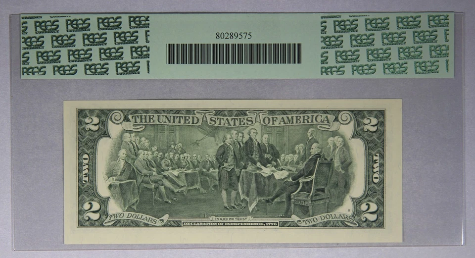 $2 Federal Reserve Note Fr. 1937-K* 2003 $2 FW Star Note PCGS 63PPQ Serial # - Image 2 of 3