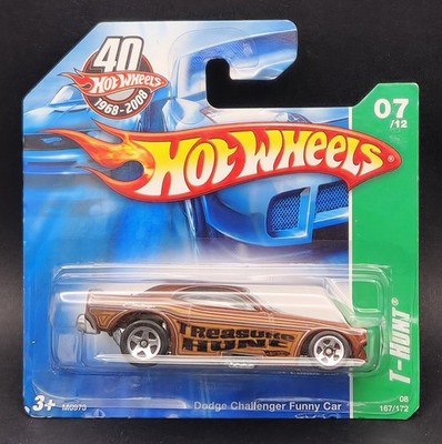 Hot Wheels 2008 - Treasure Hunts 7/12 - Dodge Challenger Funny Car - Brown Short