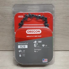 Oregon R28 AdvanceCut Chainsaw Chain 6" Bar 3/8" Low Profile .043" Gauge Remi...