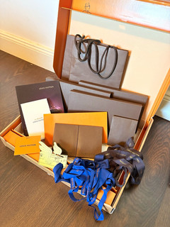 Louis Vuitton Geschenkbox Set mit Papiertüten Bändern & Karten