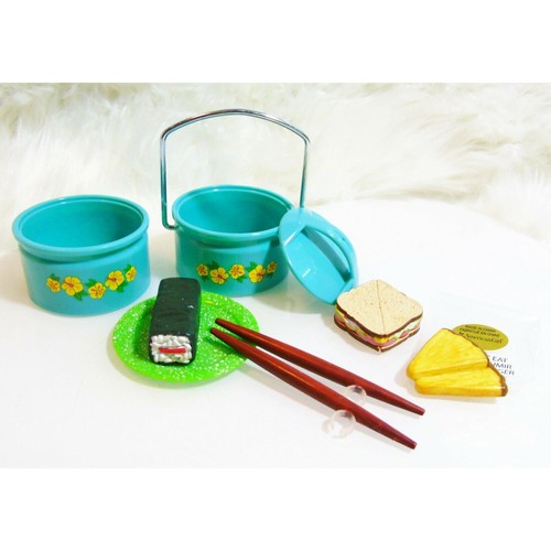 American Girl SCHOOL LUNCH Out For Sushi Chopsticks Plate Lunch Box Accessories - Afbeelding 2 van 6