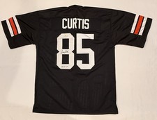 Isaac Curtis Signed Inscribed Cincinnati Bengals NFL Style Jersey Wilder COA