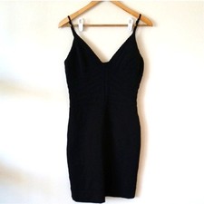 Max And Cleo Bandage Bodycon Spaghetti Straps Little Black Dress New