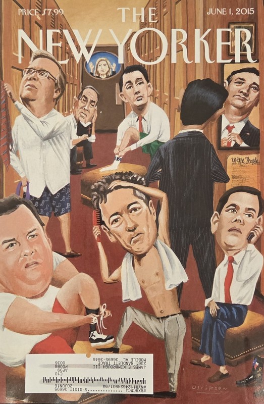 The New Yorker Magazine June 1, 2015 "Suiting Up" cover by Mark Ulriksen