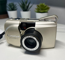Olympus mju Zoom 115 Deluxe Stylus 35mm Film Camera 38-115mm Tested