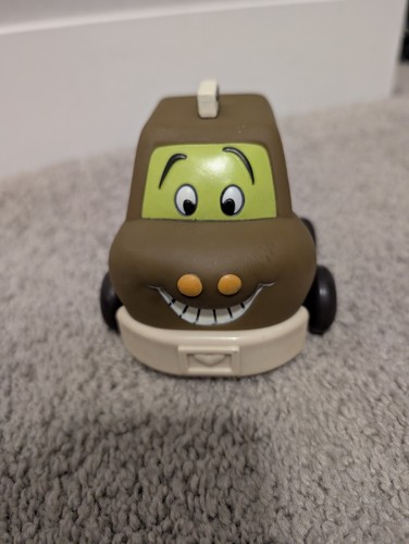 B. toys Taxi Cab Toy Car Smiling Face Toddler Push Vehicle Battat Wheeee-ls