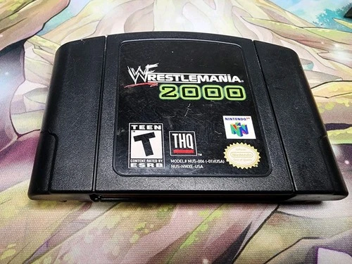 WWF WrestleMania 2000 Nintendo 64 N64 Authentic Cartridge