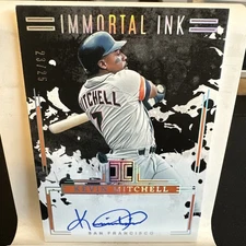 2025 Panini Impeccable Immortal Ink Kevin Mitchell Auto /25