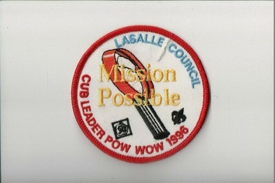 1996 Lasalle Council Cub Leader Pow Wow patch