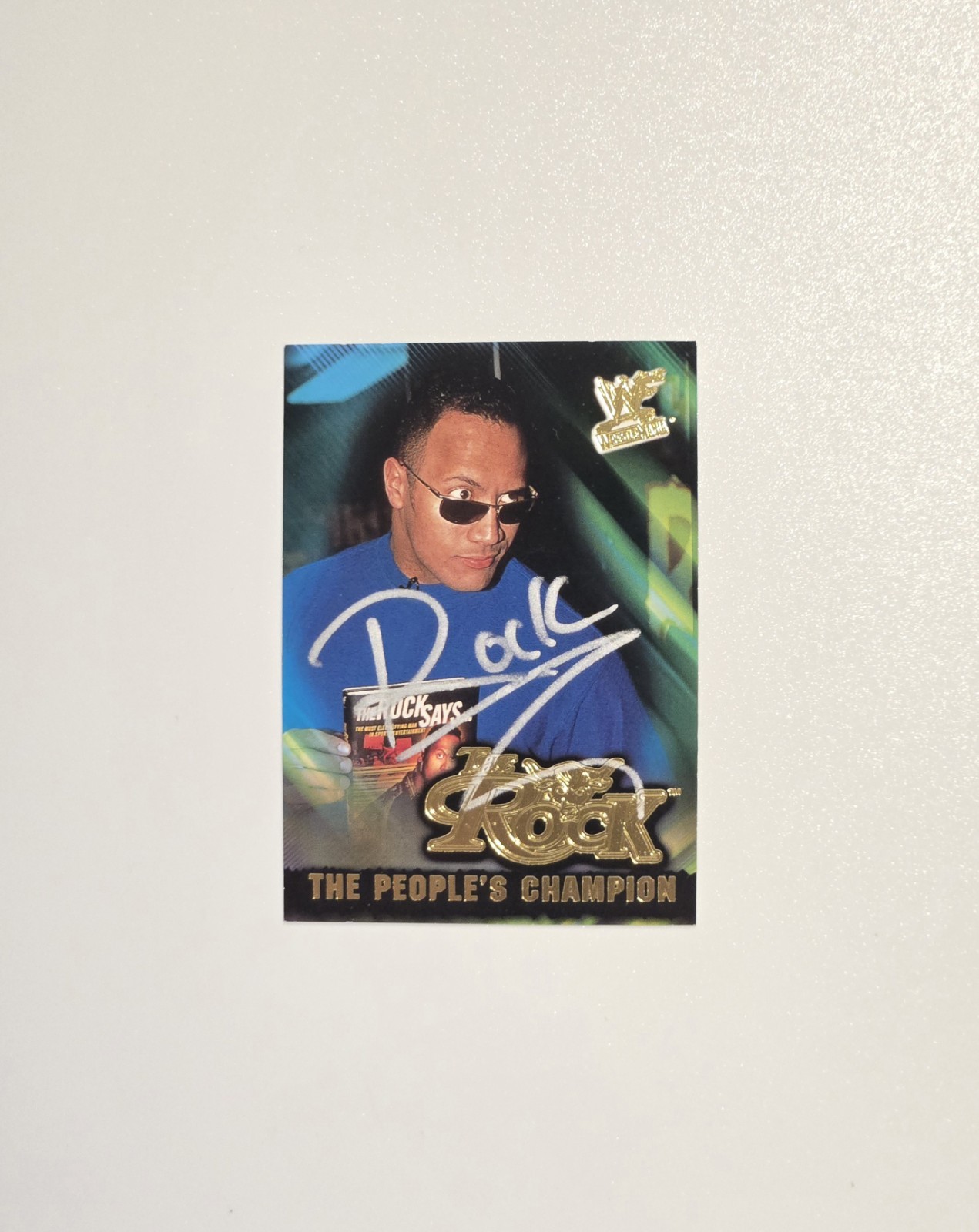 2001 The Rock Auto Card # 6 Of 15pc fleer WWF The Author view 10