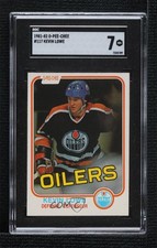 1981-82 O-Pee-Chee Kevin Lowe #117 SGC 7 HOF 12oh