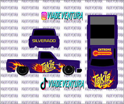 Takis 1/64 83 Silverado WHITE TONER Universal Waterslide Decal for Hot