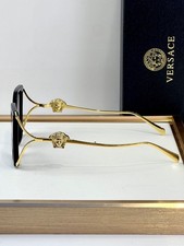 Versace Sunglasses Black Frame Gray Gradient Lenses Authentic