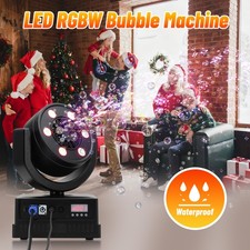 PAIDUN LED RGBW Automatic Moving Head Bubble Machine 11M/36FT Spray Stage Effect