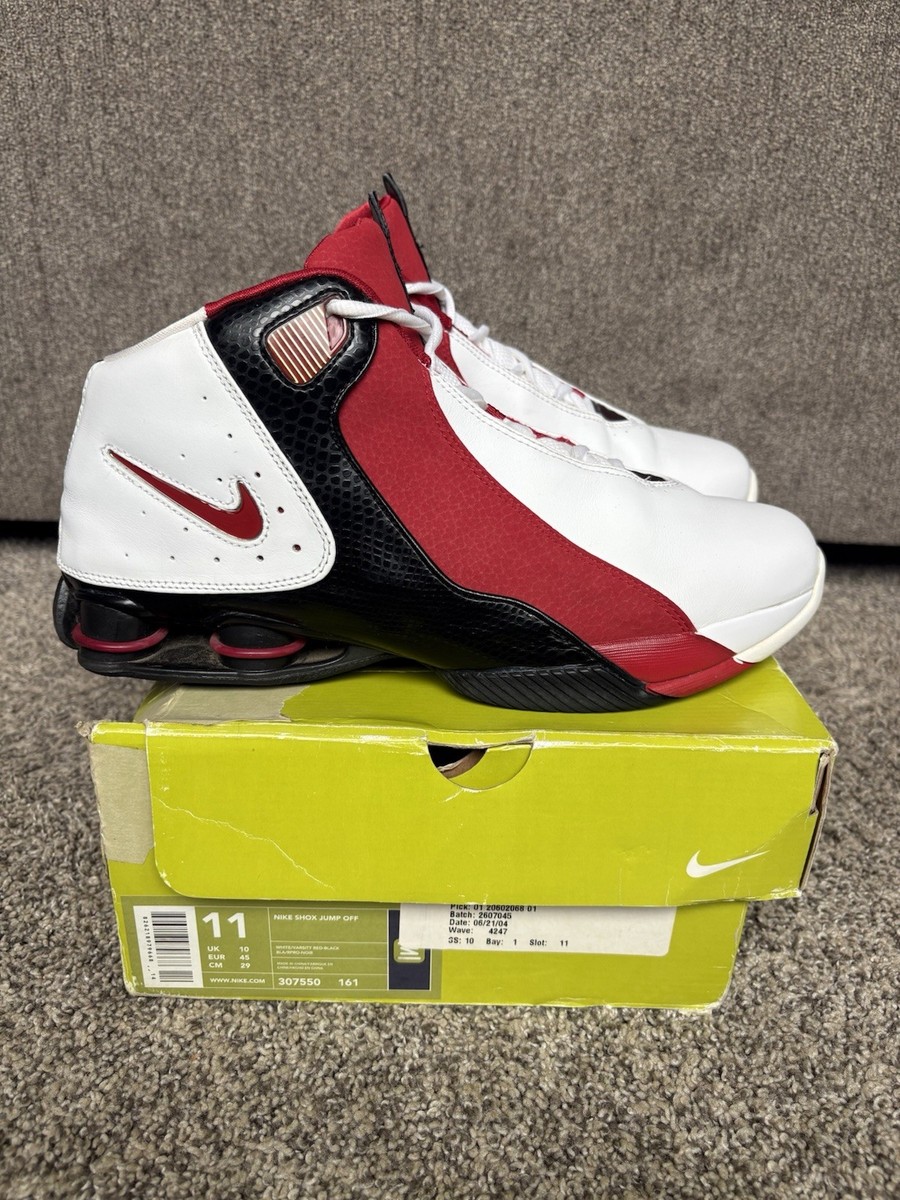 NIKE 2004 SHOX JUMP OFF BLACK RED SIZE 11 MENS WITH BOX | eBay