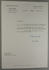 Autograph French Politician Michel Barnier 1980 (148119)