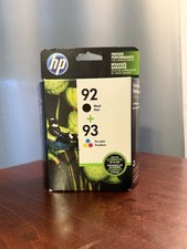2PK Genuine HP 92 HP 93 Ink Cartridge for Deskjet 5420 5440 D4145 EXP DATE 11/19