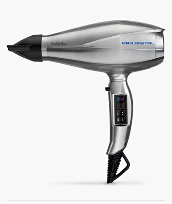 BaByliss PRO DIGITAL 6000e Profi-Haartrockner  Silber