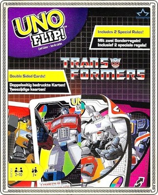   Mattel  Games   Uno Flip!   Trans Formers   UNO Kartenspiel  