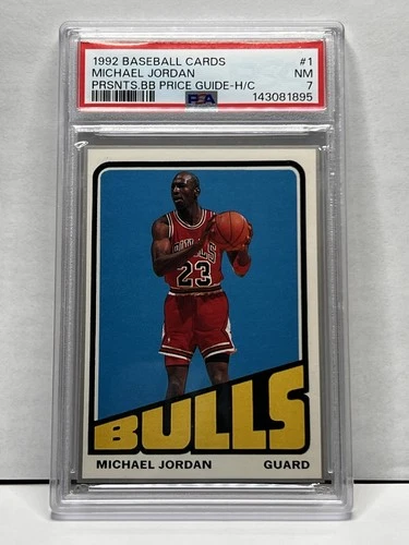 1992 Baseball Cards Presents Basketball Michael Jordan Psa 7. Pop 9