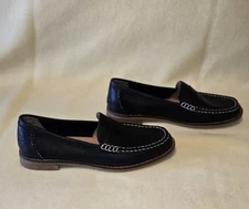 SPERRY Women's Leather Seaport Penny Loafer Loafers Black Size 6.5 Flat NIB