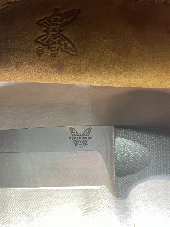 Benchmade 162 Bushcrafter 4.43" S30V  G10 Knife with Sheath - Image 3 of 4