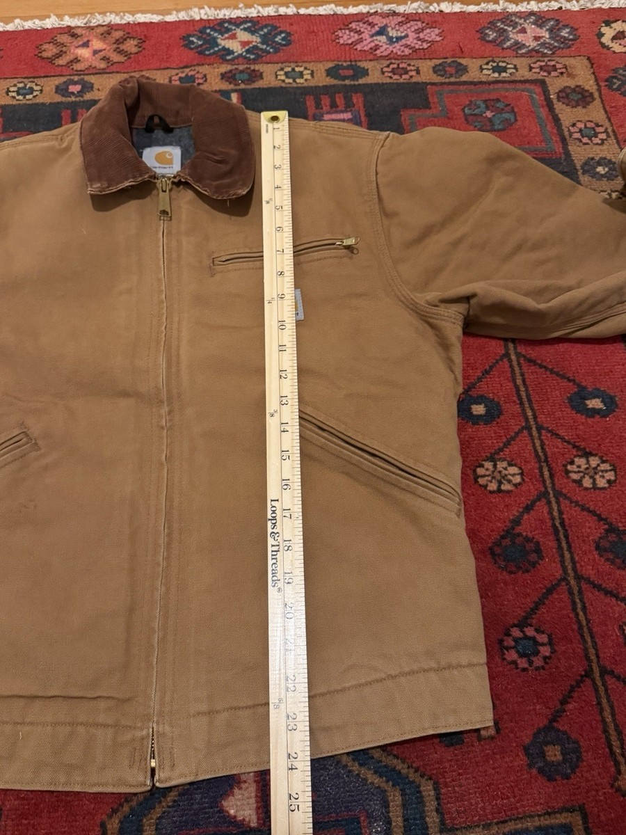 Vintage Carhartt Detroit Jacket Size 36 J01 Brown USA Union 90s