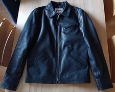 Schott Lederjacke, Schwarz, Herren, Größe M, Rindsleder, Neuwertig