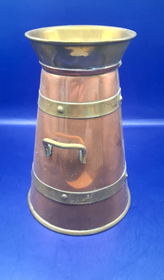 Vintage Copper and Brass Pitcher/Churn 20cm tall - Image 2 of 4