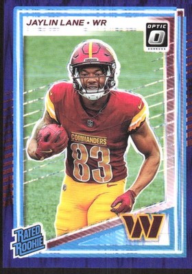 1459L 2025 Donruss Optic #249 Jaylin Lane Purple Shock
