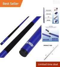 58" 2-Piece Fiberglass Billiard Cue Stick - Lightweight  Stylish Option