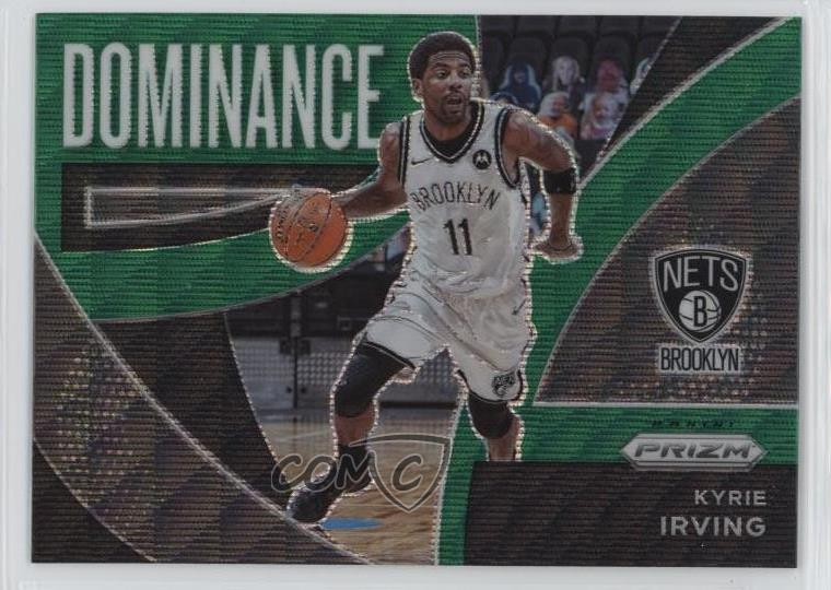 2021-22 Panini Prizm Dominance Green Wave Prizm Kyrie Irving #15 d4y