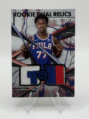2025-26 Topps Motif VJ Edgecombe FOTL ROOKIE DUAL RELICS RC 1/10 Player Worn!!