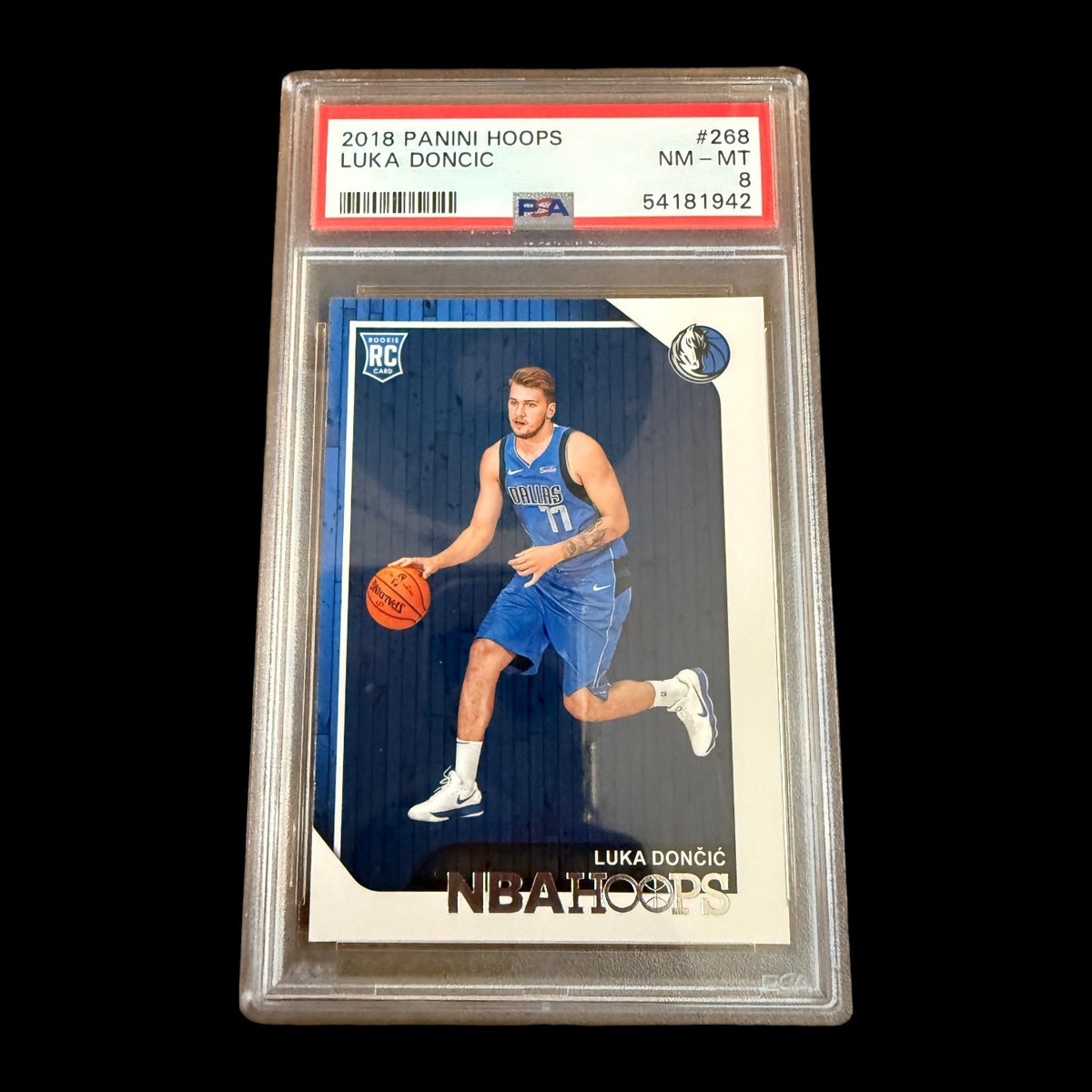 2018-19 Panini NBA Hoops Luka Doncic 268 RC Rookie Card NM-MT PSA 