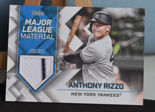 Anthony Rizzo PATCH MAJOR LEAGUE MATERIAL 2022 Topps Update Series NY Yankees