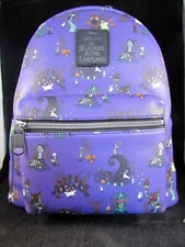 Loungefly Disney Nightmare Before Christmas Halloween Town Icons Mini Backpack