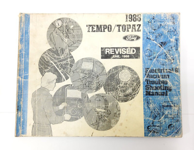 1988 Tempo Topaz Factory Wiring Diagrams Shop Manual Revised June 1988