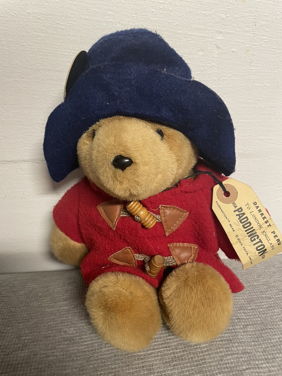 1988 Eden Toy Paddington Bear 30th Anniversary Stuffed Animal
