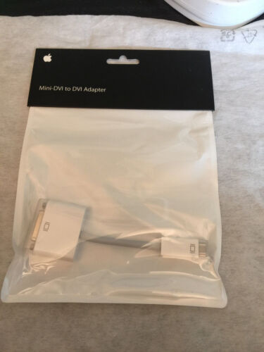 NEW ORIGINAL Apple M9321G/B 603-9257 Mini-DVI a DVI Cavo Cable macbook mac imac - Zdjęcie 1 z 1