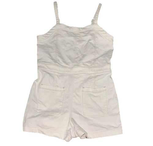 Abercrombie kids size 1314 girls white romper with pockets - Picture 5 of 11