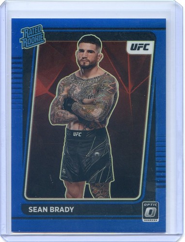 2022 Panini Donruss Optic UFC SEAN BRADY RC RATED ROOKIE #118 BLUE PRIZM /99 - Afbeelding 1 van 2