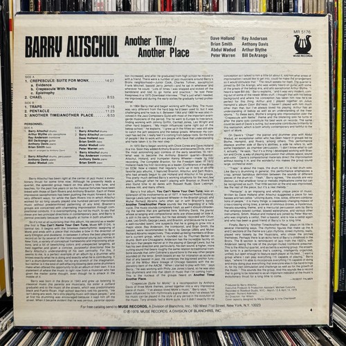 BARRY ALTSCHUL - ANOTHER TIME / ANOTHER PLACE (VINYL LP) 1978 !!! RAR!!! MUSE - Bild 2 von 4