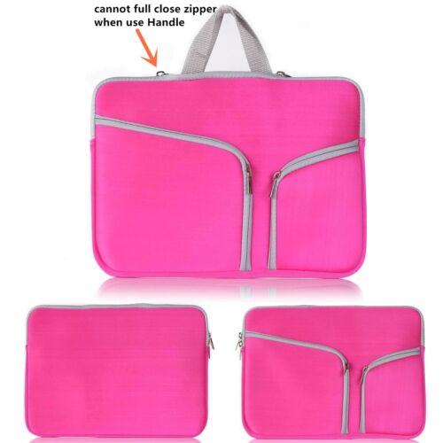 Pink Laptop sleeve case 14"for Hp Pavilion x360 Asus X415 Acer 314 Chromebook - Afbeelding 1 van 4