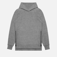 NEW JOHN ELLIOTT VILLAIN HEATHER GREY HOODIE SZ 3 / LARGE