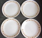 Vintage Corelle by Corning BUTTERFLY GOLD 10 1/4" Dinner Plates Set of 4