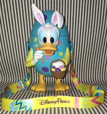 NWOT DISNEY PARKS DONALD DUCK EASTER EGG SIPPER w/LEASH 2024 - CLEAN & NICE!