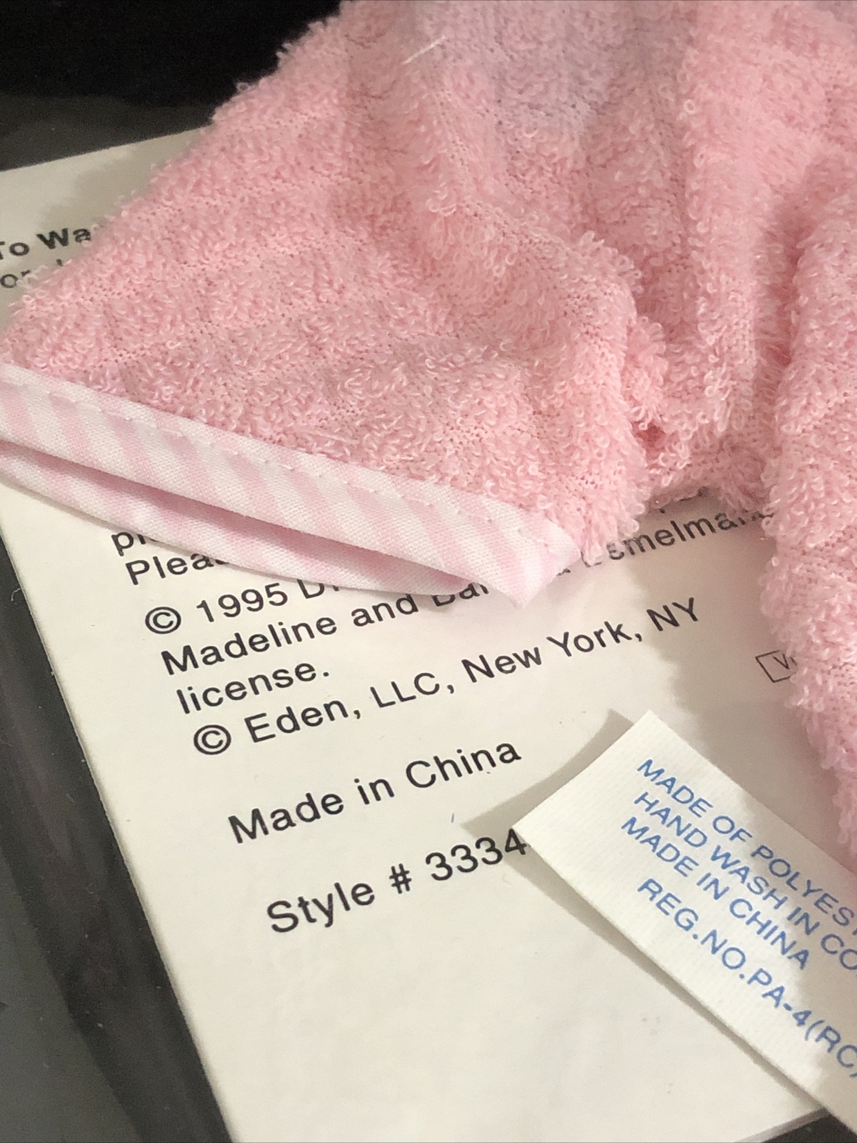 Madeline Doll Eden 15" Bath Time Robe Duckie Washcloth Outfit Cap Clothing B24